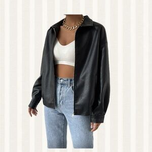 Black Leather Women's Jacket